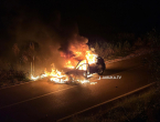 Široki Brijeg – Međugorje: Izgorio automobil