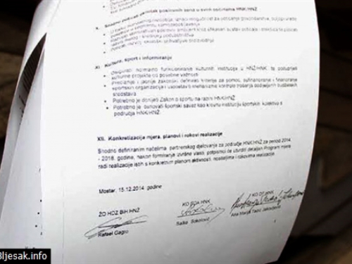 Dogovorena raspodjela vlasti u HNŽ-u