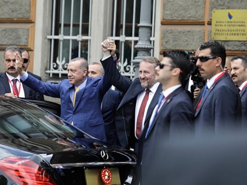 Erdogan stigao u zgradu Predsjedništva BiH