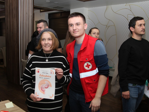FOTO: Uspješna akcija dobrovoljnog darivanja krvi u Prozoru