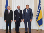 Dodik i Džaferović s Michelom: O EU i EUFOR-u