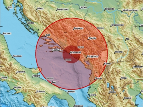 Jači potres zatresao Hercegovinu