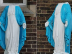 Vjernici u šoku: Obezglavljen kip Djevice Marije