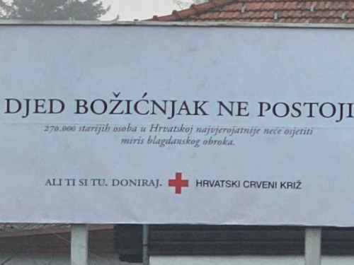 Crveni križ plakatima poručio ''Djed Božićnjak ne postoji''