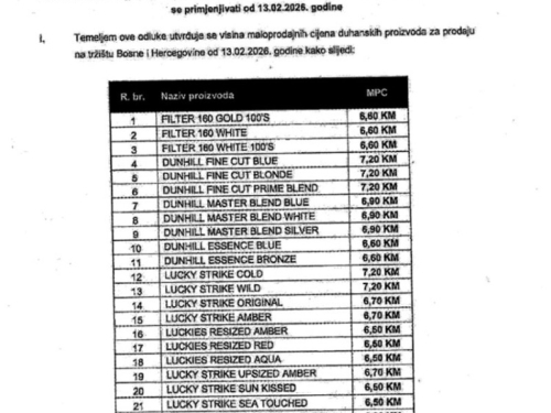 Poskupljuju cigarete: Evo novih cijena