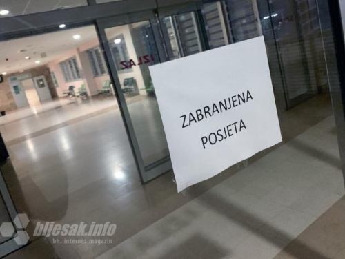 Porast oboljelih od Covida - Zabrana/restrikcija posjeta u SKB Mostar