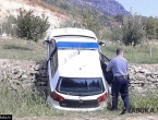 Ljubuški: Policijski automobil završio na zidu