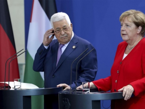 Abbas sa Steinmeierom i Merkel - Potpora Njemačke dvodržavnom rješenju
