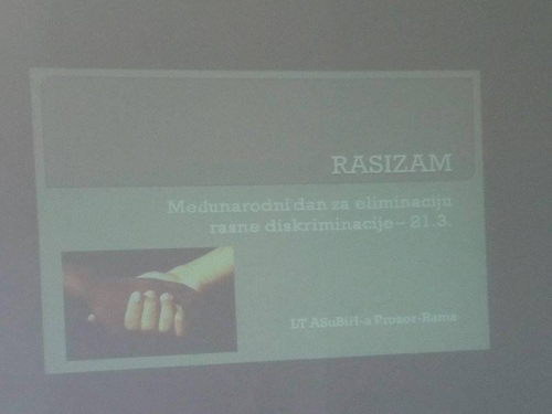 LT ASuBiH-a Prozor-Rama obilježio međunarodni dan za eliminaciju rasne diskriminacije