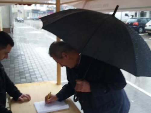 U Prozoru potpisivanje peticije za koridor Vc, priključak na autoput u Jablanici