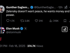 I Musk je protiv Zelenskog