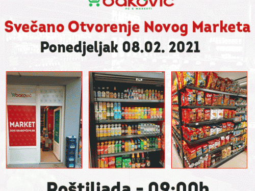 NAJAVA: Baković otvara novi market u Prozoru