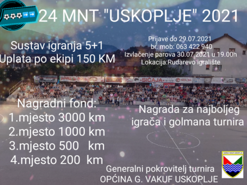 Najava: 24. MNT ''Uskoplje 2021.''