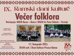 NAJAVA: Večer folklora u sklopu IX. Ramskih dana kulture