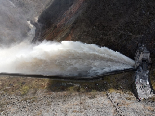 VIDEO: Proba temeljnog ispusta brane HE Rama
