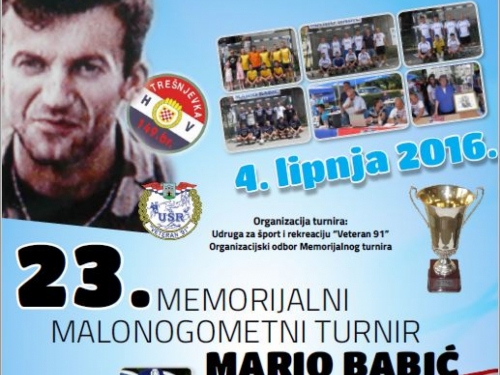 23. memorijalni malonogometni turnir 'Mario Babić'