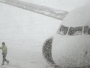 Snijeg prizemljio avione, fronta široka 2.500 kilometara!