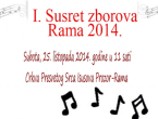 NAJAVA: I. Susret zborova Rama 2014.