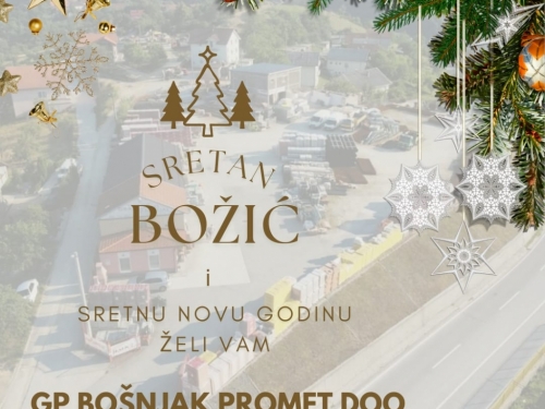 Božićna čestitka: GP Bošnjak promet d.o.o.