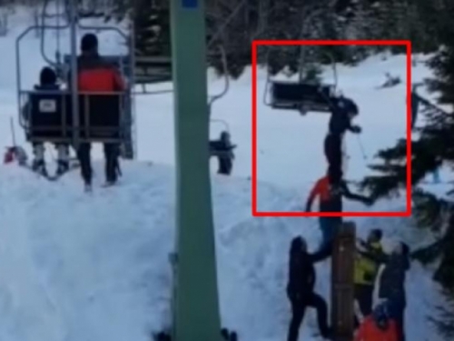 Video: Na kupreškom skijalištu za dlaku izbjegnuta tragedija