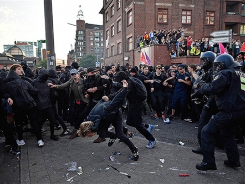 Neredi obilježili još jednu noć u Hamburgu