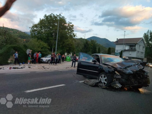 Osam ozlijeđenih u sudaru u Konjicu