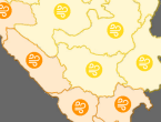Meteoalarm u cijeloj BiH: Posebno upozorenje za Hercegovinu zbog olujnog vjetra