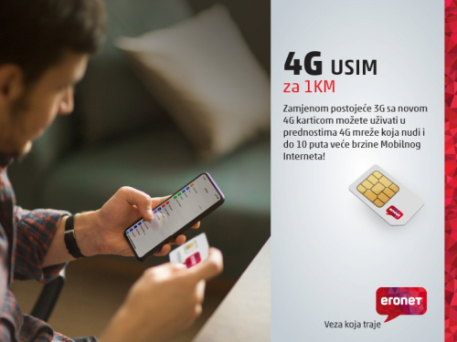 Na 4G mrežu za samo 1 KM