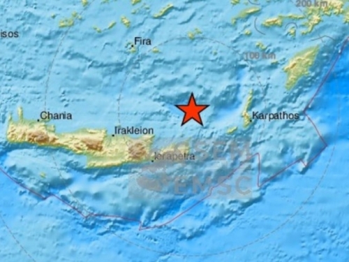 Grčku pogodio potres magnitude 4.9