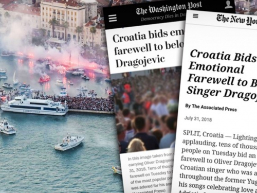 Svjetski mediji pišu o veličanstvenom ispraćaju Olivera