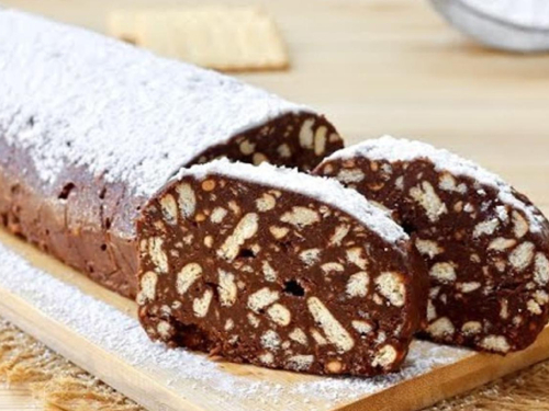 Čokoladna salama - Najbrži božićni kolač bez pećnice