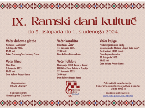 NAJAVA: IX. Ramski dani kulture