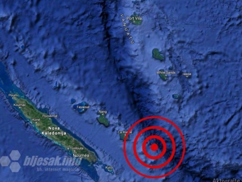 Potresi pogodili Novu Kaledoniju i Vanuatu