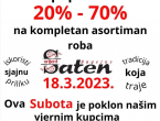 Veliki popusti u Saten Orijentu u Bugojnu