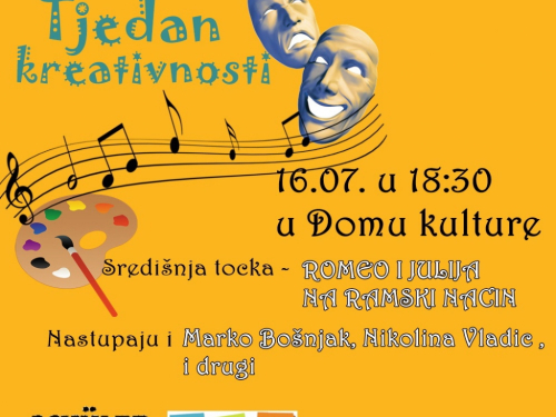 Najava: Završna priredba 'Tjedna kreativnosti'