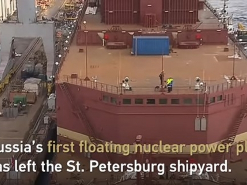 VIDEO: Rusija u more porinula plutajuću nuklearnu elektranu
