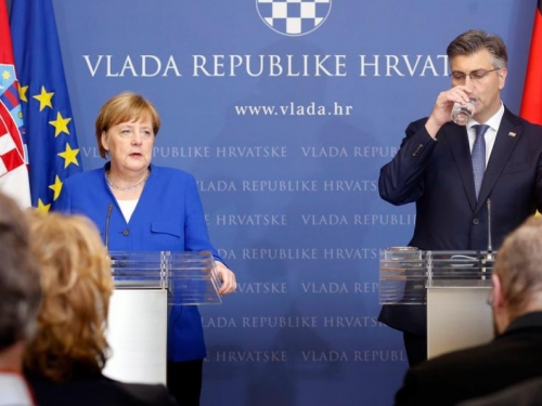 Merkel i Plenković poručili iz Zagreba da podržavaju EU put zemalja Zapadnog Balkana