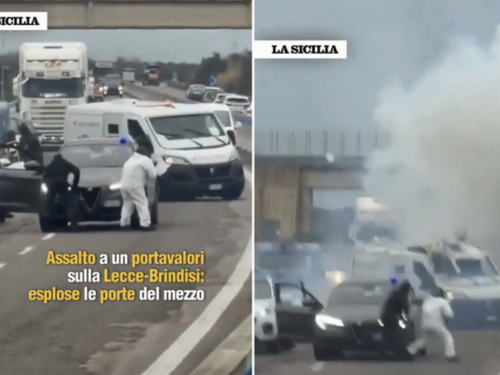 Filmski napad u Italiji: Pljačkaši digli u zrak vozila za prijevoz novca