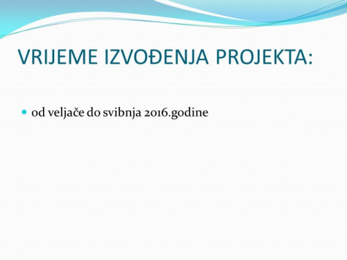 Projektna nastava: Briga o zdravlju školske djece