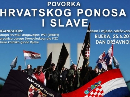„Povorka hrvatskog ponosa i slave“, Rijeka 25.06.2012.g. – Dan Državnosti