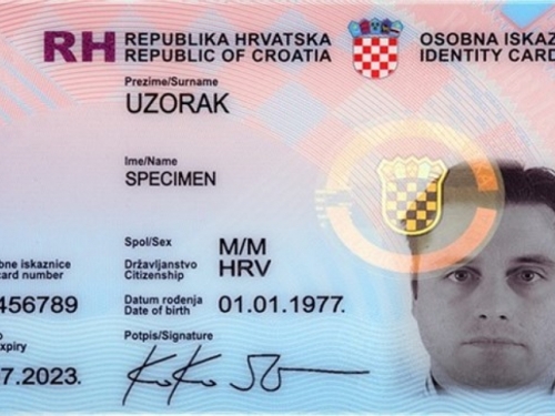 Od ponedjeljka svi hrvatski državljani mogu posjedovati novu osobnu iskaznicu RH