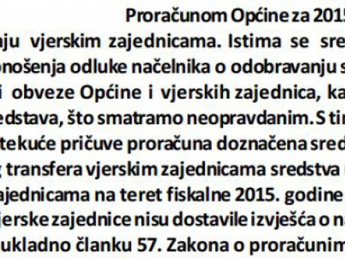 Odgovorite narodu Rame gdje je nestao proračunski novac?