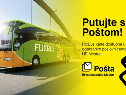 U Hrvatskoj pošti Mostar potražite svoje FlixBus autobusne karte