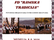 Folklorno društvo ''Ramska tradicija'' obilježava četiri godine rada svečanim nastupom
