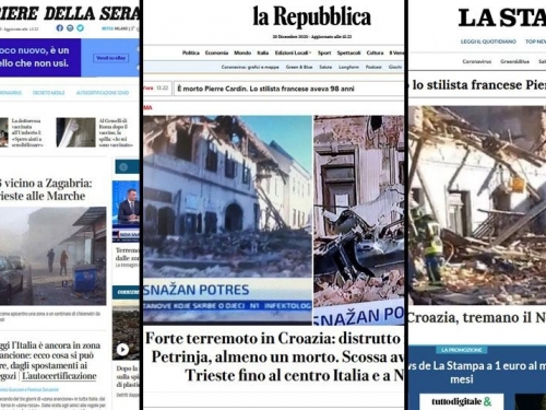 Treslo se sve do Napulja: Potres u Petrinji izazvao strah diljem Italije, službe zatrpane pozivima