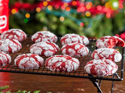 Sitni kolačići u bojama Božića: Red velvet raspucanci