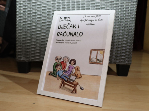 FOTO: U Prozoru predstavljena slikovnica Magdalene Jeličić ''Djed, dječak i računalo''