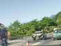 Teža prometna na Bradini - sudar automobila i motora