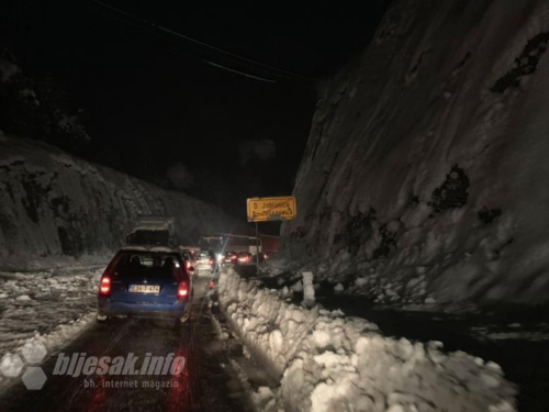 Jablanica - Konjic: Kamionima zabrana, malim automobilima otežano