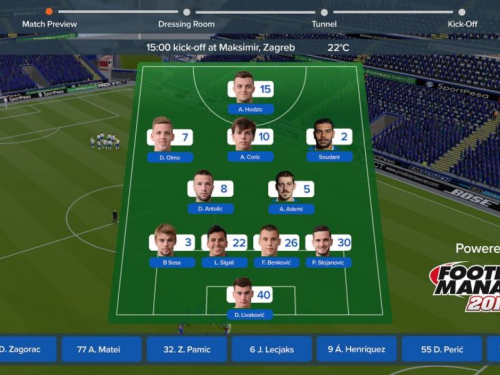 Dinamo jedini hrvatski klub u novom Football Manageru
